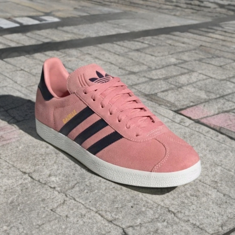 Adidas Gazelle Athletic Sneakers Shoes Pink Black White JH5388 11.5 Mens